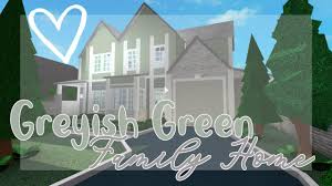 From experience, i know that it can be difficult to come up with build ideas for your house in bloxburg.maybe you just want a modern home, an old fashioned home or a mansion. Greyish Green Suburban Home 100k Bloxburg Youtube