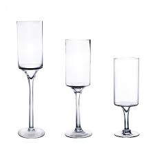 Choose from contactless same day delivery, drive up and more. Long Stem Glass Hurricane Candle Holder Set Modern Decor