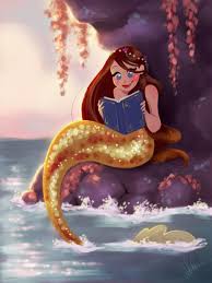 Reading Mermaid By Dylanbonner On Deviantart Mermaid Art Mermaid Drawings Mermaid Pictures