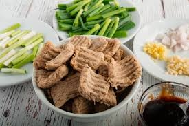 This sauce is great as a dip and also as a marinade. Mongolian Seitan Recipe In 2020 Seitan Recipes Recipes Beef Recipes