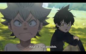 A page for describing characters: Asta Yuno Black Clover 1x02 Anime Yuno Clover