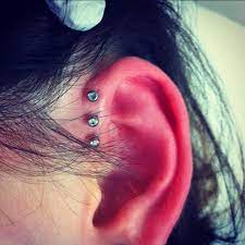 Triple Forward Helix Diamond Shape Earrings Anti Helix Piercing Helix Piercing