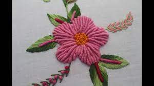 Hand Embroidery Designs Bullion Knot Stitch For Flower Design Youtube Hand Embroidery Designs Hand Embroidery Hand Embroidery Patterns