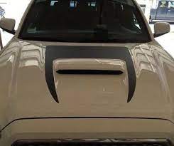 If so any pictures would love to see it on a magnetic gray but all pictures are . Matte Black 2016 2021 Toyota Tacoma Trd Hood Scoop Decal Blackout Ebay