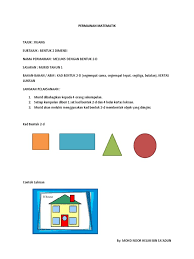 _warnakan 14 daripada gambar di bawah.1. Bentuk 2d Games Docx