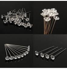 Buque de noiva de perola wedding flowers bridal bouquets artificial flowers wedding bouquets wedding bouquet crystal 2015,consigue. 100pcs Clear Diamante Flowers Pins Wedding Bouquet Supplies Diamond Corsage Florist Craft