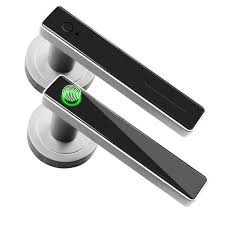 Kimcilon Smart Fingerprint Door Lock Handle,Keyless Entry Door  Lock,Biometric Door Lock,Room Door Lock Handle for  HomeStorageBedroomOffice and Other Private Spaces(No App, Gray) :  Amazon.ae: Tools & Home Improvement