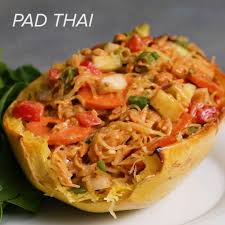 Pad Thai Spaghetti Squash Recipe By Tasty Recipe Spaghetti Squash Recipes Healthy Healthy Squash Recipes Spaghetti Squash Recipes Vegan