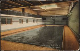 The swimming pool also provides changing rooms and other amenities. Swimming Pool Y M C A Newton Mass Digital Commonwealth