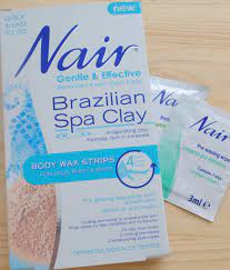 Nair™ leg masks with natural clay are a new beauty treatment for legs. Hair Removal Nair Brazilian Spa Clay Body Wax Strips Review Really Ree