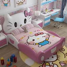 2018 New Design Modren Design Hello Kitty Pink Leather Children Bedroo Our Kids Shop Kids Bed Design Kids Bedroom Decor Kids Bedroom