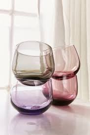 Urban Outfitters Sagaform Spectra Tonal Tumbler Set Glass Tumbler Design Glass Set Mouth Blown Glass