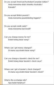 Money Melayu English Vocabulary Words Learn To English English Words