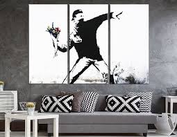 Check spelling or type a new query. Banksy Flower Thrower Canvas Banksy Bunch Of Flowers Wall Art Banksy Print Banksy Wall Art Flower Wall Art Extra Large Canvas Art
