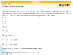 Check spelling or type a new query. Matemania Soal Hots Materi Statistika Kombinatorika Facebook