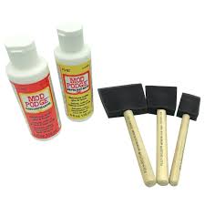 Check spelling or type a new query. Mod Podge Gloss And Matte Starter Bundle Kit W Poly Foam Brushes To Paint Glue Waterbase Sealer Bonding Protect Diy Arts And Craft Projects Puzzle Saver Decoupage Coasters Scrapbook Upcycle Buy Online In