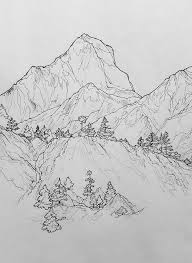 D E V Ch O N K A Mountain Drawing Landscape Sketch Art Drawings