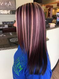 Violet Blonde Highlights Maroon Hair Burgundy Hair Hair Color Burgundy