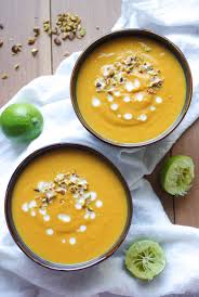 Thai Pumpkin Sweet Potato Soup With Lemongrass And Ginger Recipe Pumpkin Sweet Potato Soup Sweet Potato Soup Lemon Grass
