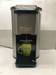 Coffee maker that grinds beans single cup. Cuisinart Dgb 1 Single Cup Grind Brew Coffeemaker Black Silver For Sale Online Ebay