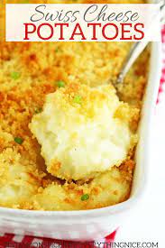 Swiss Cheese Potatoes Cinnamon Spice Everything Nice Recipe Potatoes Side Dish Recipes Healthy Potato Side Dishes