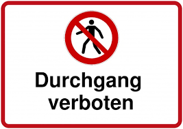 Sie sparen damit bis zu 20% gegenüber dem rechnungskauf. Schild Selbst Drucken Durchgang Verboten