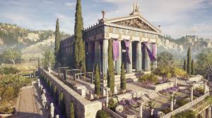 Artstation Assassin S Creed Odyssey Olympia Jennie Goggin Assassins Creed Odyssey Greece Architecture Fantasy Landscape