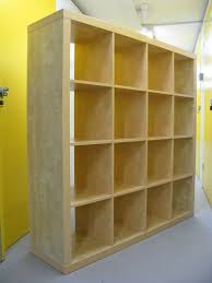 Bookshelf Wall Dividers Birch 4x4 Shelving Bookcase Storage Wall Unit Room Divider Ebay Wall Storage Unit Bookcase Storage Bookcase Shelves