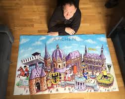 Aachener teppichreinigung ⌂ seilgraben 33, 52062 aachen. Jacques Tilly Aachen Teppich Ein Souvenir Oder Geschenk Heimatkram