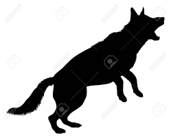 German Shepherd Silhouette German Shepherd Silhouette Silhouette Vector