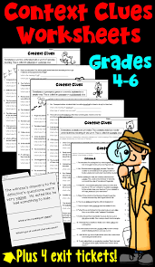 Context Clues Worksheets And Exit Tickets Pdf And Digital Distance Learning Context Clues Worksheets Context Clues Reading Comprehension