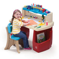 Step2 Deluxe Art Master Desk Kids Art Table With Storage And Chair Walmart Com Kids Art Table Kids Desk Art Desk