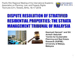 Laws of malaysia online version of updated text of reprint act 318 strata titles act 1985 as at august 2017 strata titles act 1985 date of royal assent date of. Pdf Dispute Resolution Of Stratified Residential Properties The Strata Management Tribunal Of Malaysia
