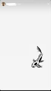 Aesthetic Black And White Small Koi Fish Tattoo Koi Tattoo In 2020 Koi Tattoo Small Fish Tattoos Small White Tattoos