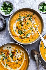 After making this soup, if you'd like it to be a little thinner, just stir in some extra broth or water. Instant Pot Pumpkin Soup Easy Keto Paleo Whole30 Recipe