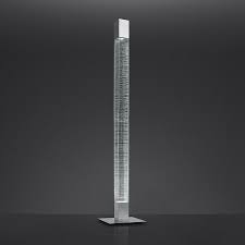 Tripod copper floor lamp in black. Artemide Usc 1835015a Polished Aluminum Mimesi Single Light 71 Tall Integrated Led Column Floor Lamp Lightingshowplace Com