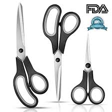 Check spelling or type a new query. Office Scissors 3 Pack Multipurpose Scissors Set Medium And Large Craft Scissors Durable Design Sewing Scissors Comfort Grip And Razor Sharp Blades Home School Kitchen Embroidery And More 3 Buy Online In Bosnia