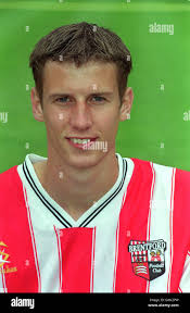 Dave Theobald who plays for the second division team Brentford FC at  Griffin Park Stock Photo
