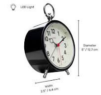 Factory Black Alarm Clock