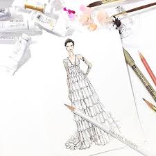 Illustrated Rubyrose S Metgala Burberry Ensemble Between Clients While Live Sketching At Burberry Today See Sketch In Progress In My Current Insta Story