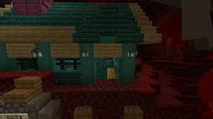 Minecraft Warped Wood Build Base Building Minecraft Building