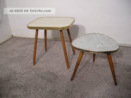 2 X Kleiner Blumenhocker Nierentisch Vintage Design 50er 60erjahre Midcentury Nierentisch Hocker Blumenhocker