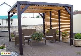 Pergola Ombra Avec Lames Orientables Cote Et Toit En Bois Pergola Dans Le Jardin Plans De Pergola Pergola