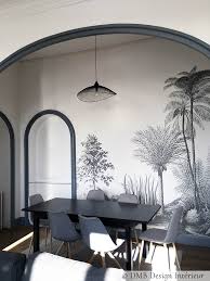 Bleu et violine ou dégradé de verts. Un Appartement Sur Le Theme De La Nature Blog Les Dominotiers Papiers Peints Panoramiques Sur Mesure