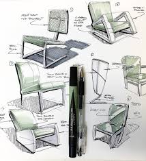 Sketches of chairs done by designer spencer nugent using a sharpie pen on tracing paper. See This Instagram Photo By Joelbellid 399 Likes Furniture Design Sketches Interior Design Sketches Design Sketch
