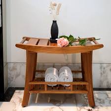 Badezimmer Bank Aus Massiven Teakholz 61 X 41 X 46 5cm It 250375 Ebay