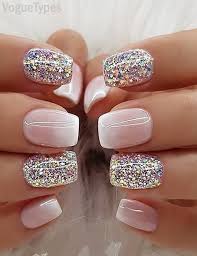 Brighten up your nails with a little sparkle! Updated Hairstyles Trends Beauty Fashion Ideas In 2020 Womens Nails Nail Designs Glitter Fancy Nails