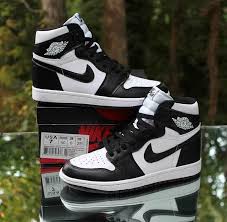 Air Jordan 1 Retro High Og Panda Black White Pin On Custom Adidas Shoes