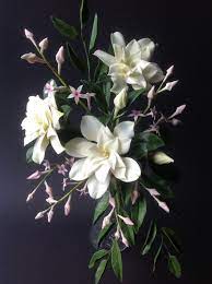 Gardenia Arrangement Sugar Flowers Tutorial Flower Arrangements Gardenia