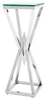 304 stainless is commonly used in the food services industry. Casa Padrino Luxury Side Table Column Stainless Steel Silver 35 X 35 X H 101 Cm Designer Table Furniture